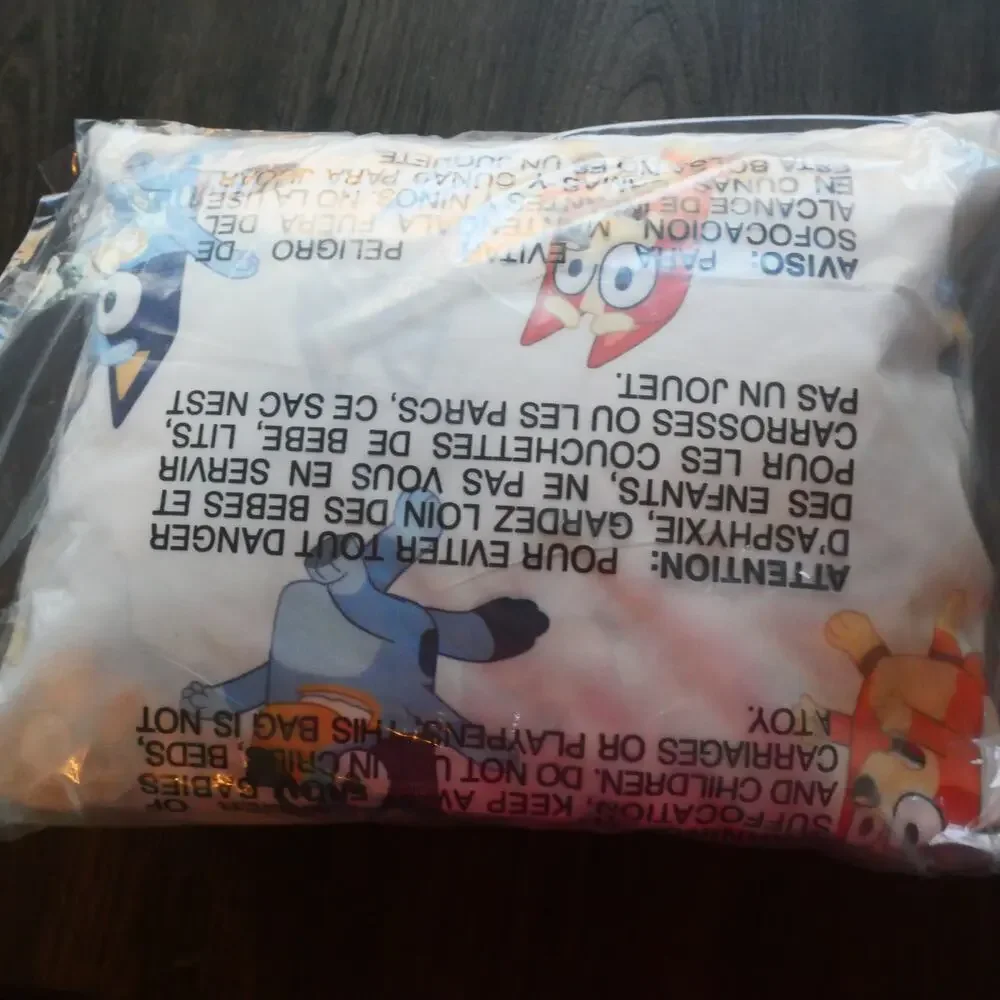 NEW Jay Franco Bluey Bingo 4 Piece Full Size Sheet Set  Open Box